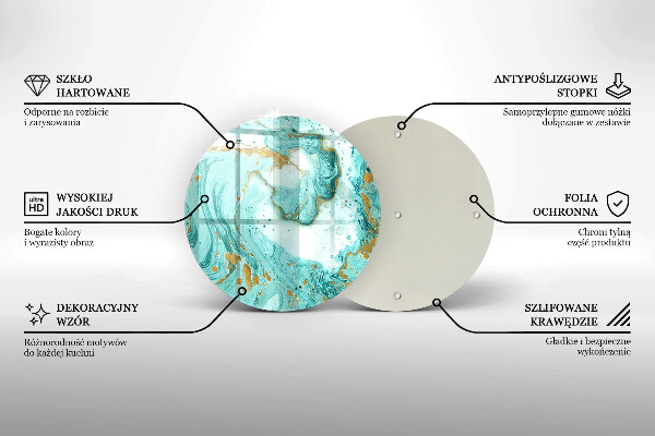 Chopping board Blue abstraction