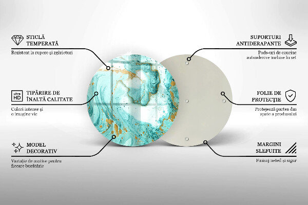 Chopping board Blue abstraction