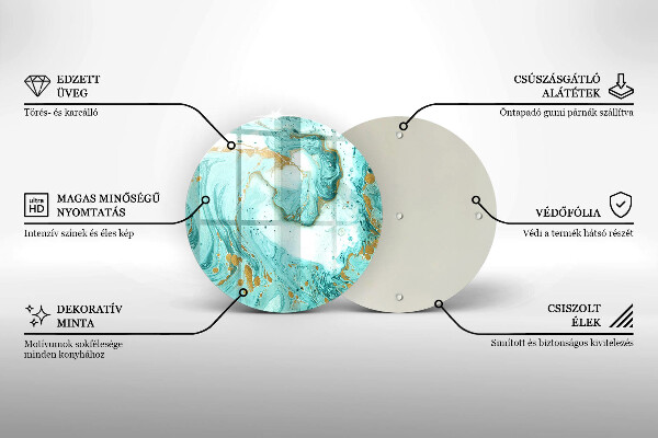 Chopping board Blue abstraction