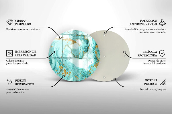 Chopping board Blue abstraction