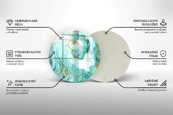 Chopping board Blue abstraction