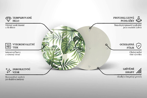 Kitchen worktop protector Illustration of Monster leaves