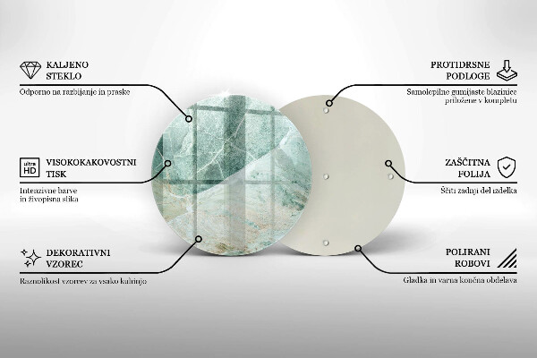 Glass worktop protector Stone structure