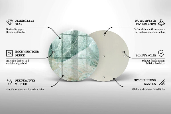 Glass worktop protector Stone structure