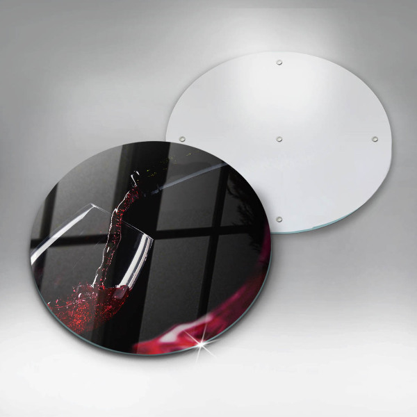 Glass worktop saver Red wine glass