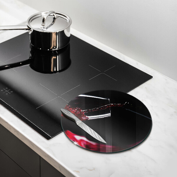 Glass worktop saver Red wine glass
