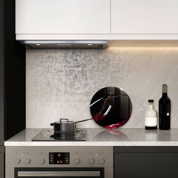 Glass worktop saver Red wine glass