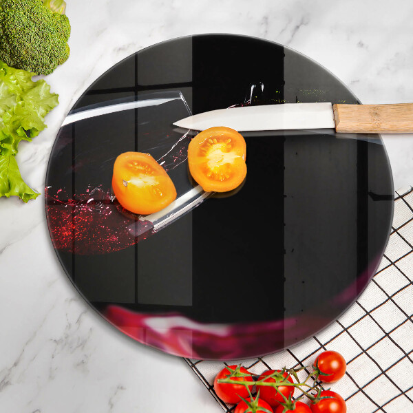 Glass worktop saver Red wine glass