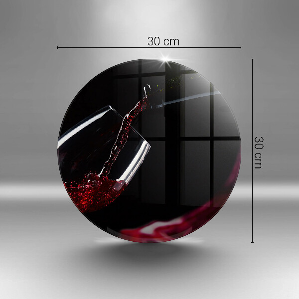 Glass worktop saver Red wine glass