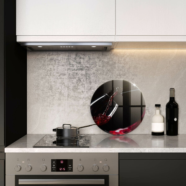 Glass worktop saver Red wine glass