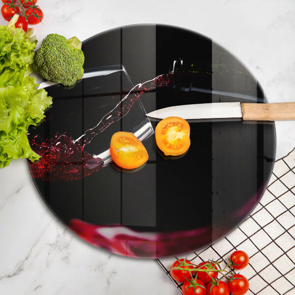 Glass worktop saver Red wine glass