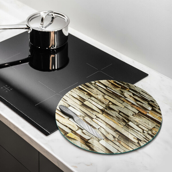 Glass worktop saver Decorative stones