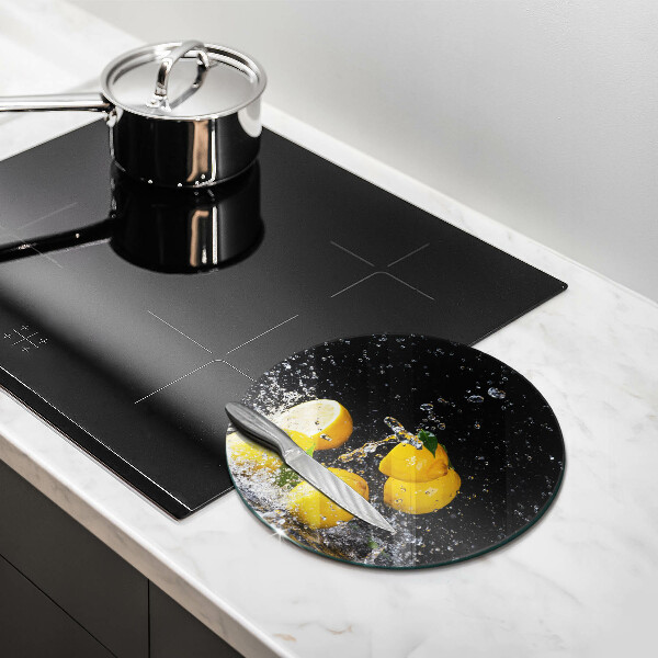 Glass worktop saver Juicy lemon fruit