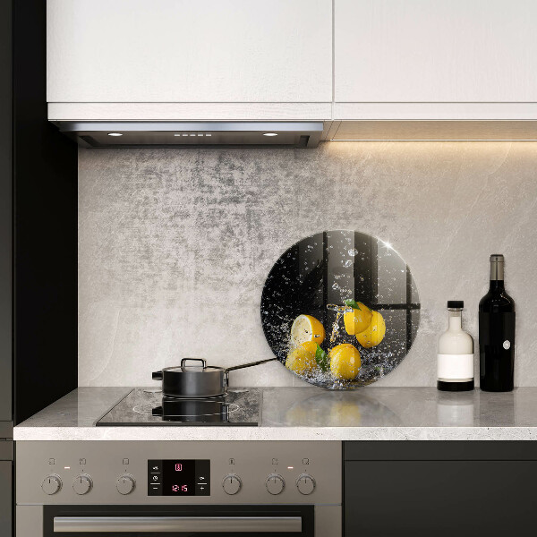 Glass worktop saver Juicy lemon fruit