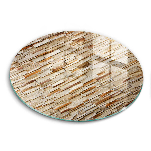 Glass worktop saver Decorative texture stones