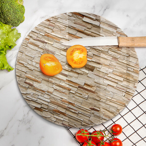 Glass worktop saver Decorative texture stones