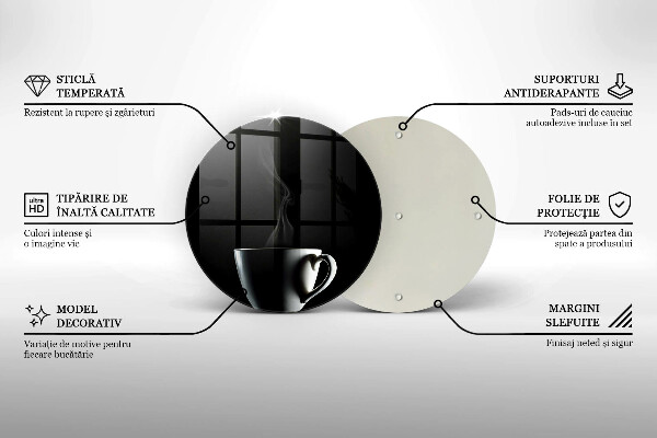 Glass worktop saver A cup of tea