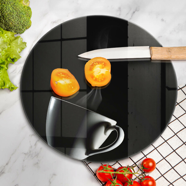 Glass worktop saver A cup of tea