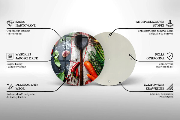 Glass worktop saver Kitchen food