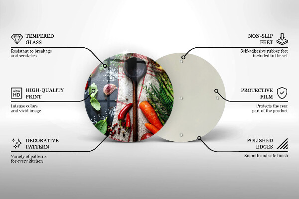 Glass worktop saver Kitchen food