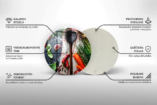 Glass worktop saver Kitchen food