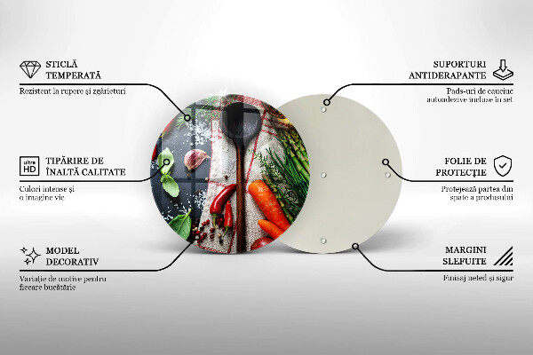 Glass worktop saver Kitchen food