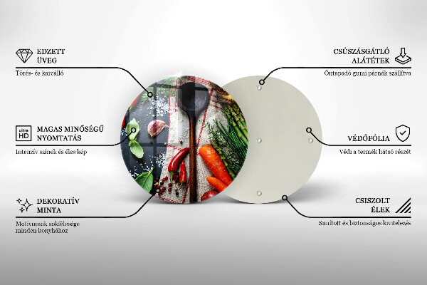 Glass worktop saver Kitchen food