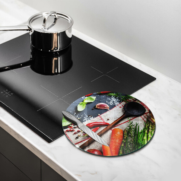 Glass worktop saver Kitchen food