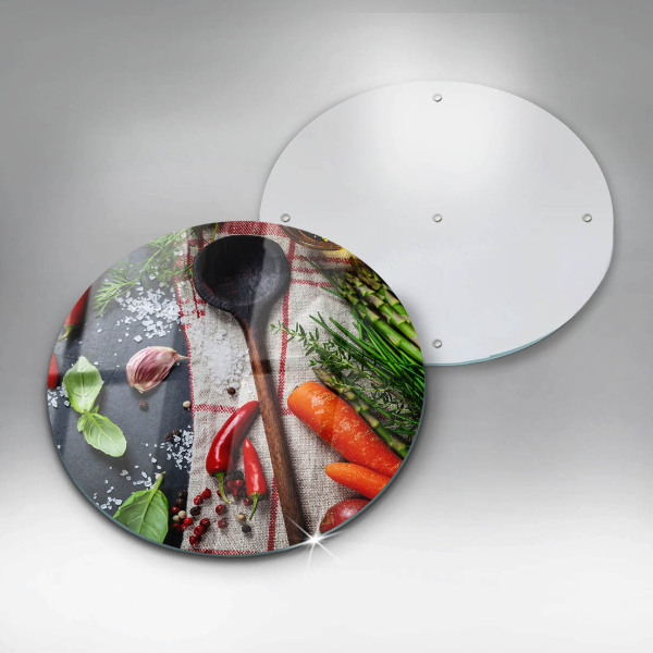 Glass worktop saver Kitchen food