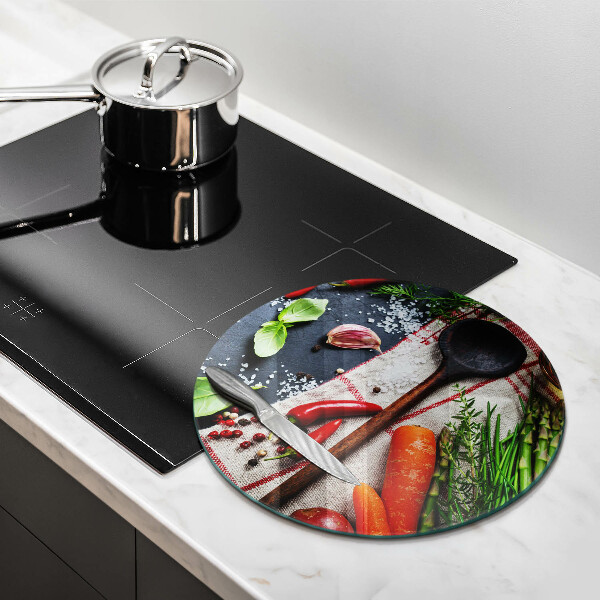 Glass worktop saver Kitchen food