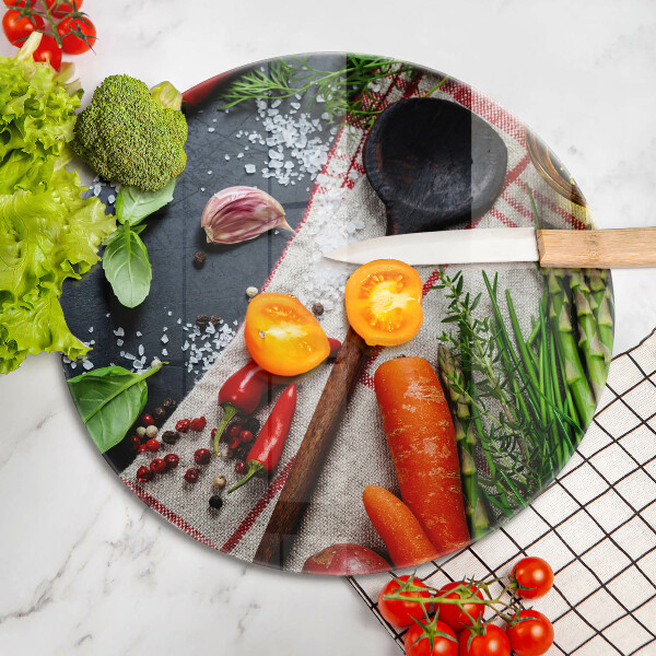 Glass worktop saver Kitchen food