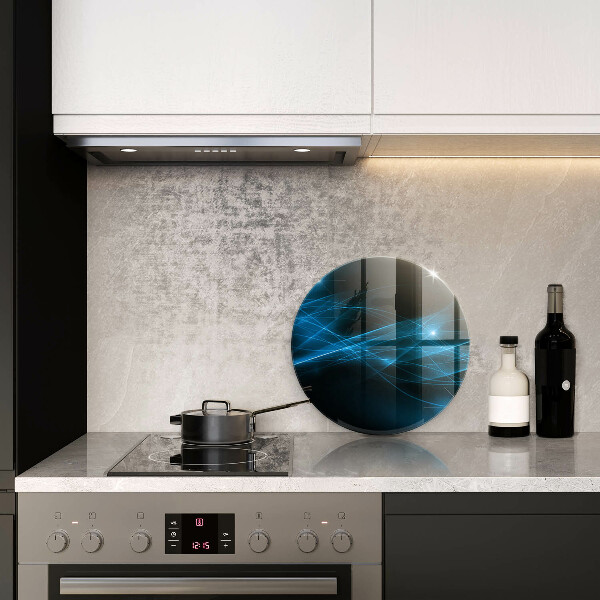 Glass worktop protector Blue smoke abstraction