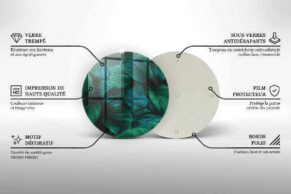 Kitchen worktop protector Jungle leaves