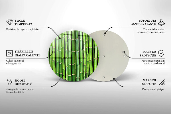 Glass worktop saver Nature bamboo