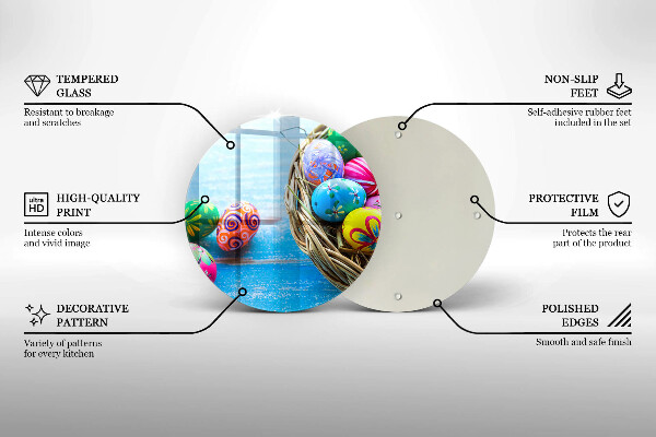 Kitchen worktop protector Easter eggs