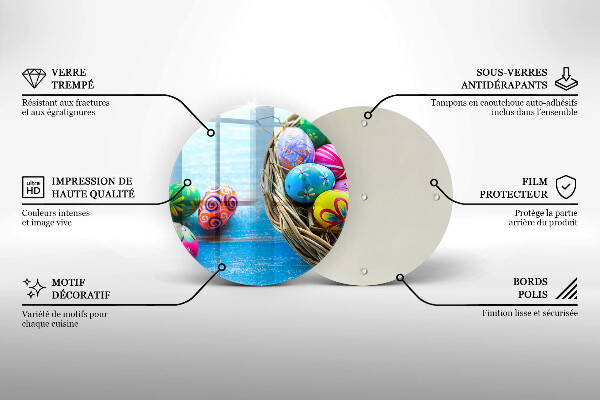 Kitchen worktop protector Easter eggs