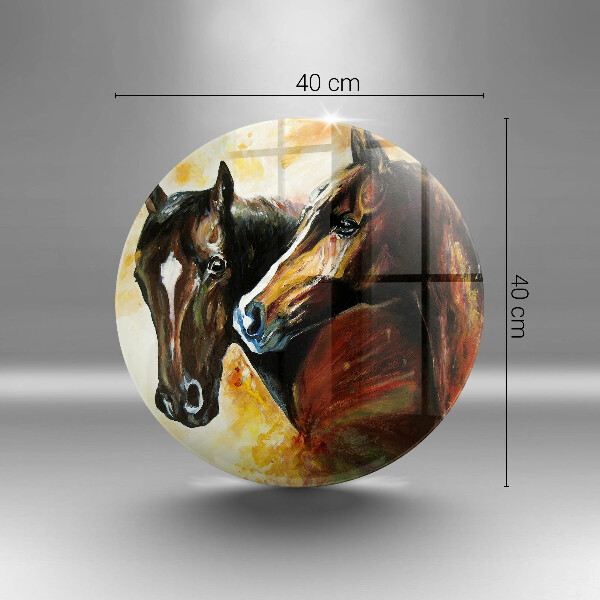 Cutting board Animals horses