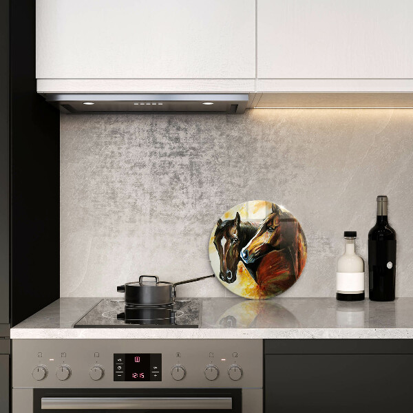 Cutting board Animals horses