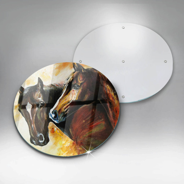 Cutting board Animals horses