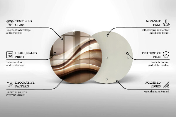 Chopping board Abstraction mild lines