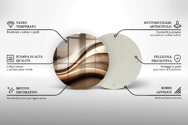 Chopping board Abstraction mild lines