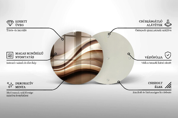Chopping board Abstraction mild lines