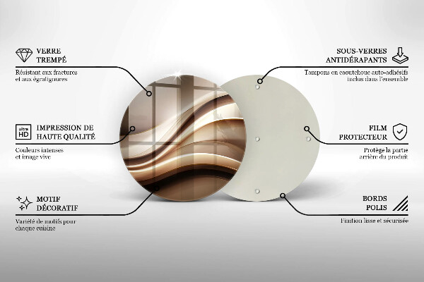 Chopping board Abstraction mild lines
