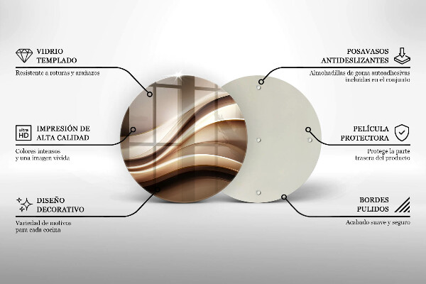 Chopping board Abstraction mild lines