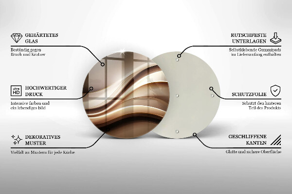 Chopping board Abstraction mild lines
