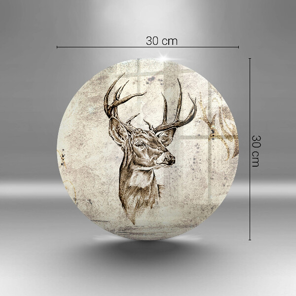 Glass worktop saver Illustration deer animal