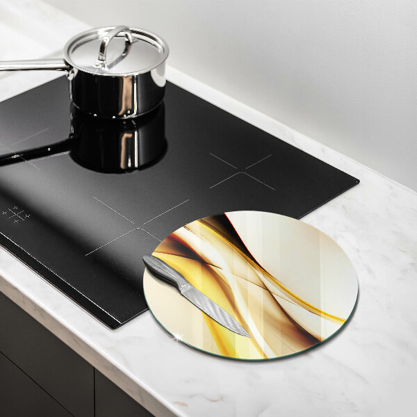 Glass worktop protector Abstraction smoke lines