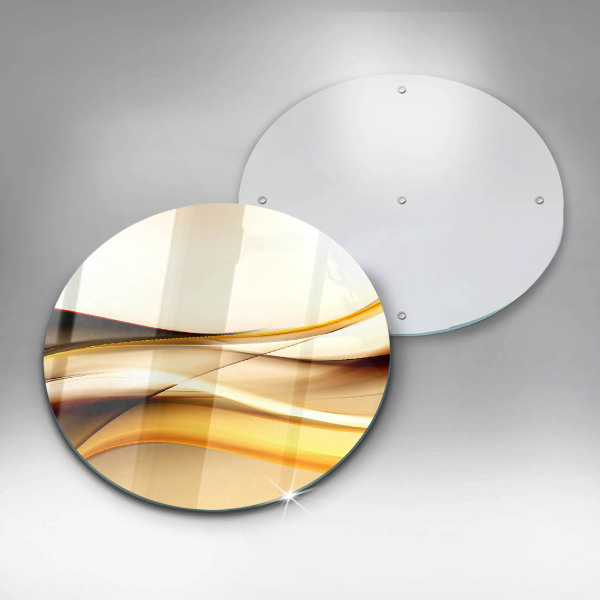 Glass worktop protector Abstraction smoke lines