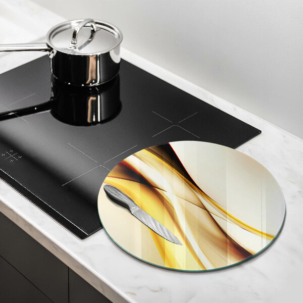 Glass worktop protector Abstraction smoke lines