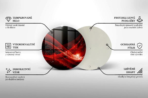 Glass worktop saver Modern abstraction